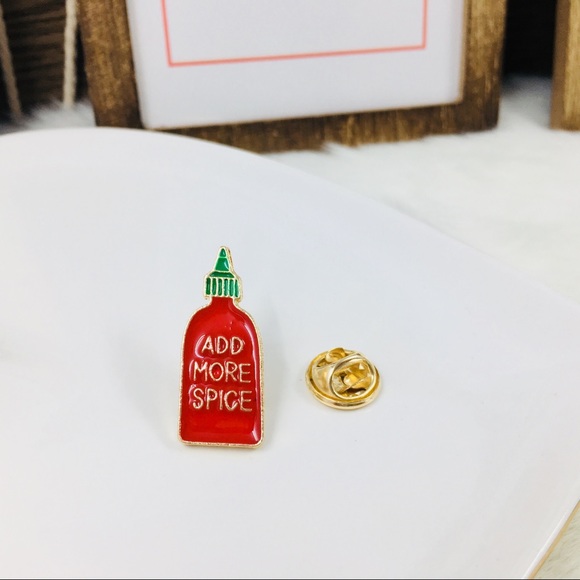 ‼️Must Bundle‼️Spicy Hot Sauce Enamel Pin  - Picture 2 of 6